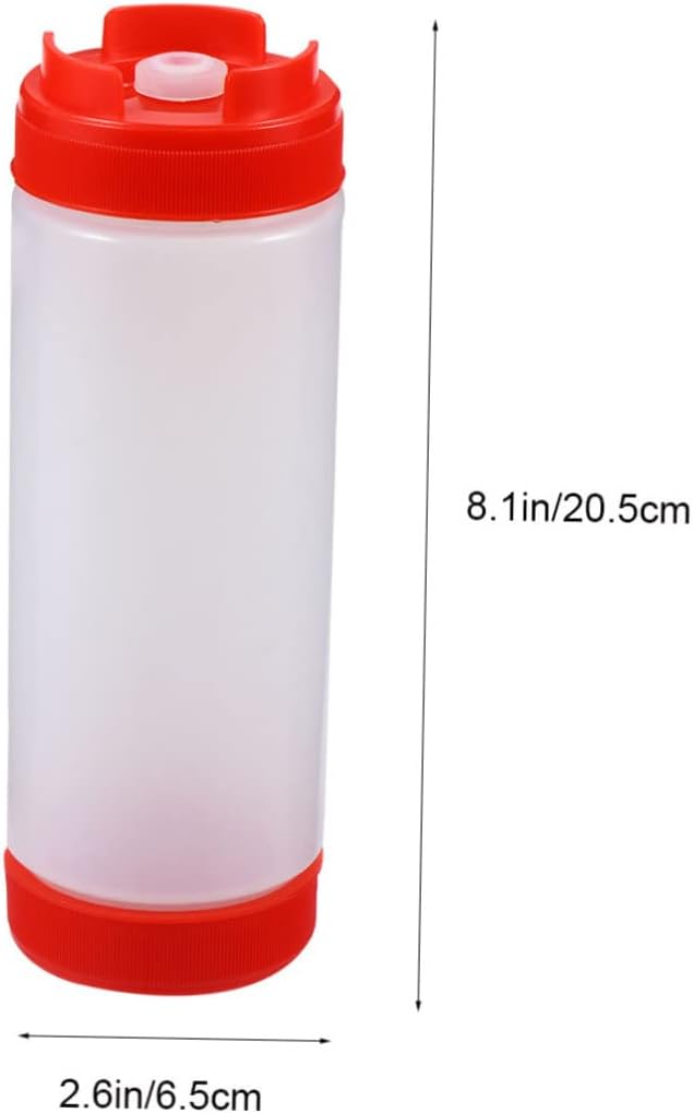 Double Head Squeeze Bottle 20oz Premium Condiment Dispenser for Kitchen Dining