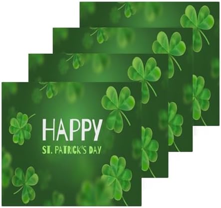St Patricks Day Clover Washcloth Set Soft Absorbent Baby Towels