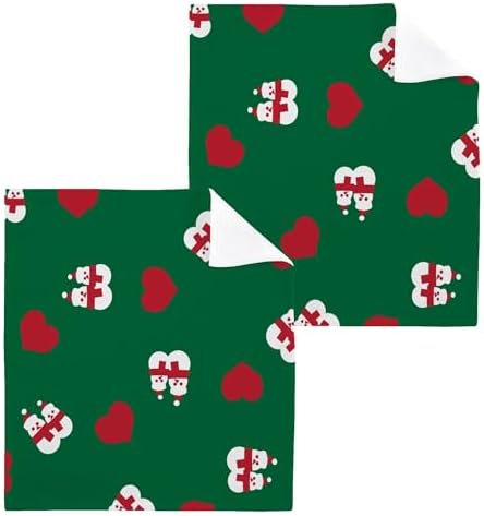 Xigua Christmas Snowman Washcloths Set