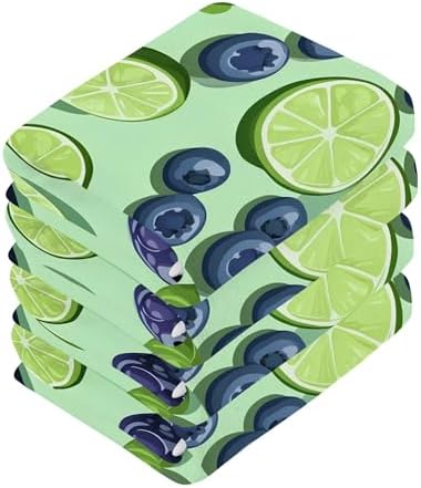Xigua Blueberries Washcloths Set of 2 - 12x12 Inch