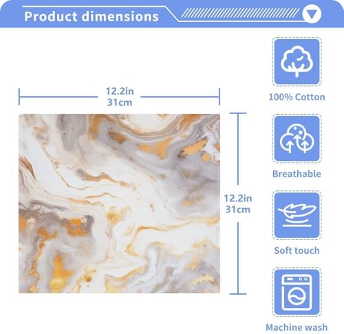 Adorably Cute Marble Washcloth for Babies 12x12 Inch