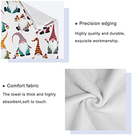 Christmas Funny Gnomes Bath Towels Set