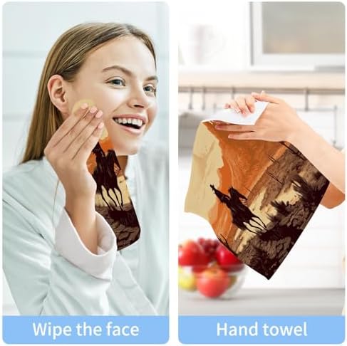 YETTASBIN Cowboy Washcloths