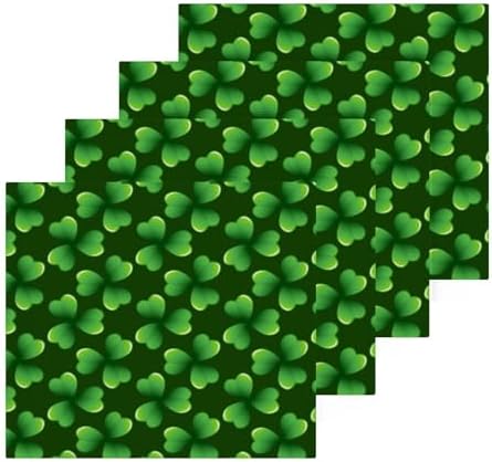 St Patricks Day Shamrock Washcloth 12x12 Soft Reusable