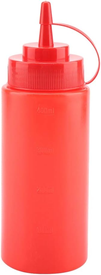 10-Piece 460ml Plastic Squeeze Condiment Bottles Dispense Oil Vinaigrette Crafts Smoothly