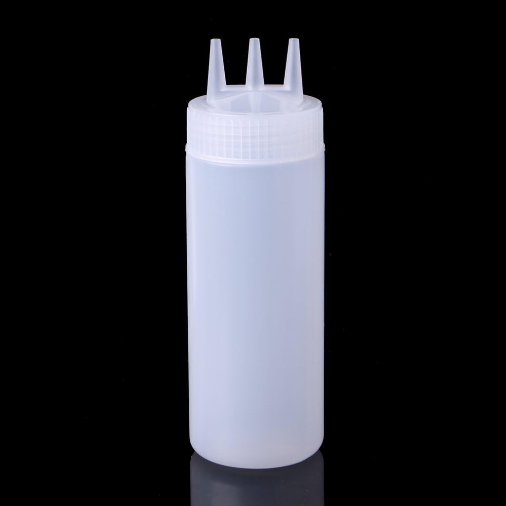 3 Hole Squeeze Bottle Condiment Dispenser
