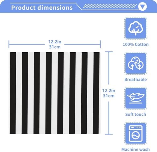 Stripes 2-Pack Highly Absorbent Soft Cotton Towels
