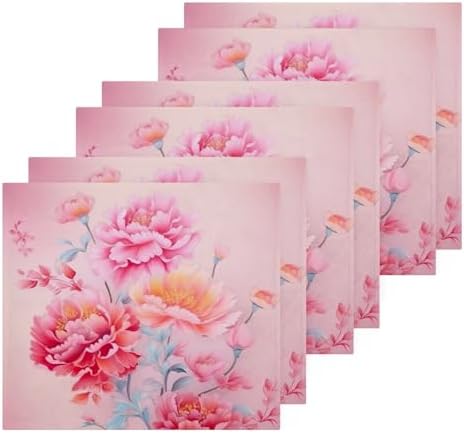 2-Piece Abstract Floral Washcloth Set - Soft Absorbent Baby Face Towels