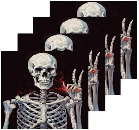 Perfect Softness - Skeleton Washcloth Set Soft Absorbent Reusable 12x12 2-Pack