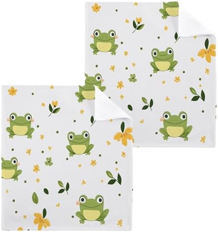 Xigua Cute Frog Washcloth Set