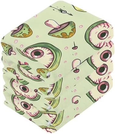 Yettasan Evil Eye Washcloths 2 Pack Soft Absorbent Bath Towels