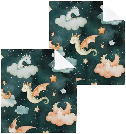 Xigua Cute Dragons Washcloth Set