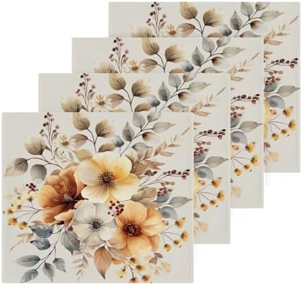 YETTASBIN Beautiful Flower Washcloths 2 Pack 1