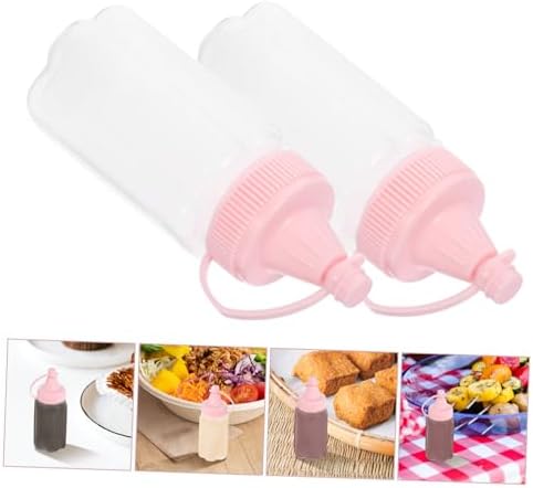 4pc Squeeze Bottle Kit for Ketchup Olive Oil Syrup