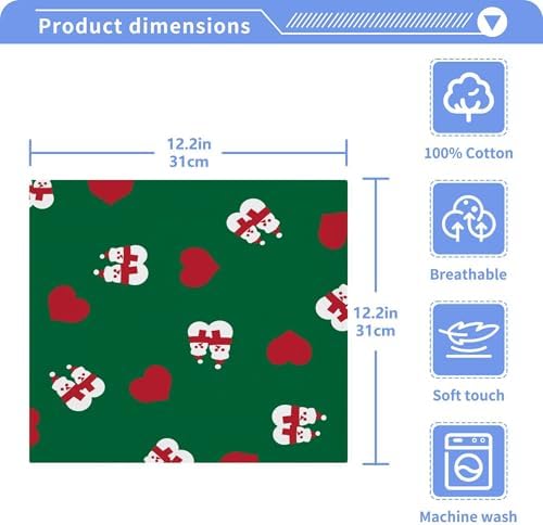 Xigua Christmas Snowman Washcloths Set
