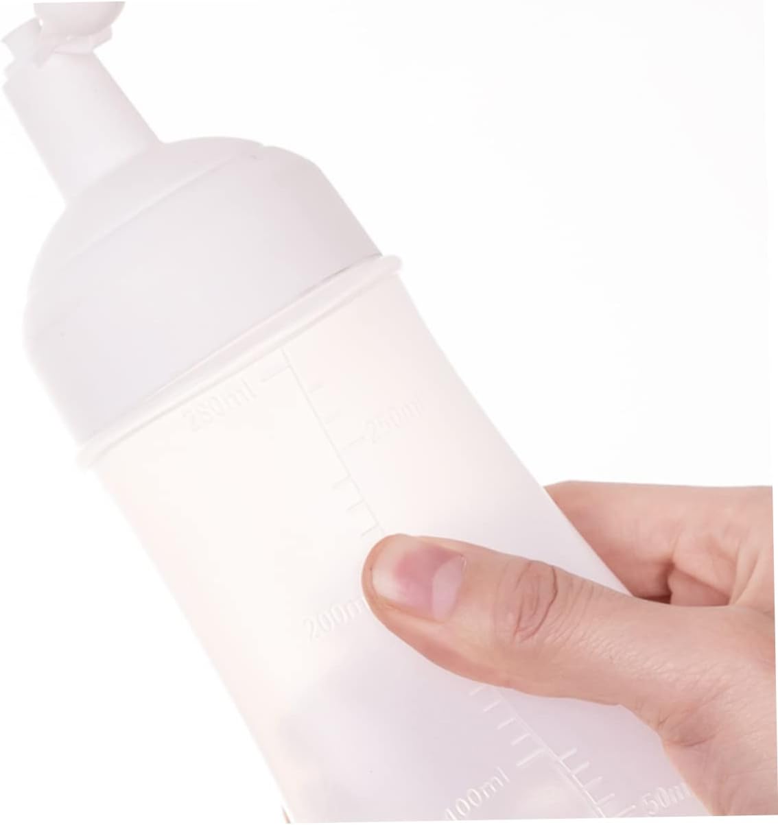 2Pcs 350ml Squeeze Condiment Bottles wScale for Kitchen Use