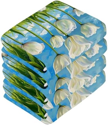 Elegant Tulip- Shaped Washcloth Set for Fast Drying Cleaning More