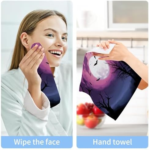 Halloween Bat Washcloth Set