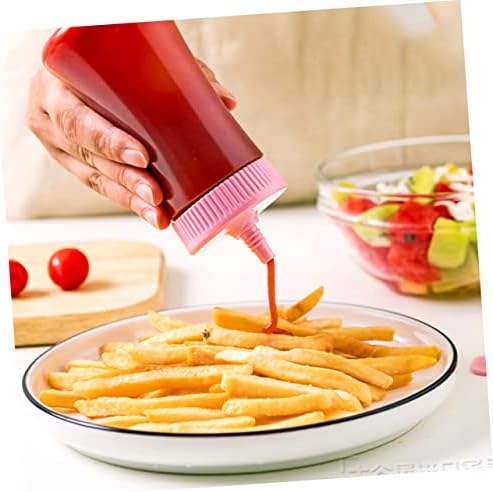 FUNOMOCYA Squeeze Condiment Bottles for Ketchup Mustard Sauce Salad Dressing Dipping