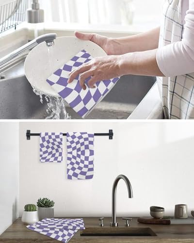 Imagine 4 Essential Purple Waffle Towels for Your Kitchen More