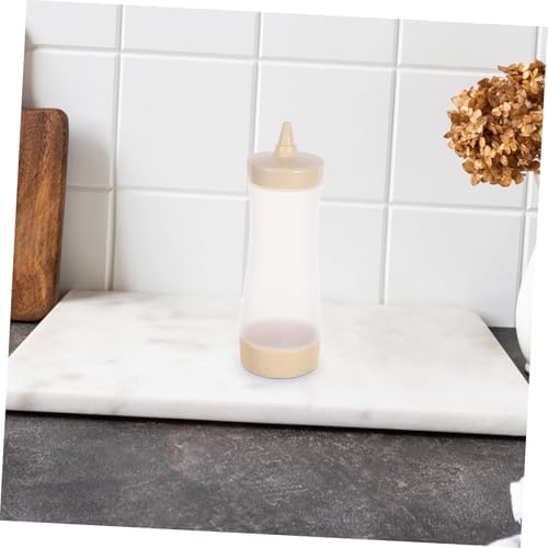 Non-Spill Cream Sauce Bottles by PHENOFICE Easy Squeeze Clean