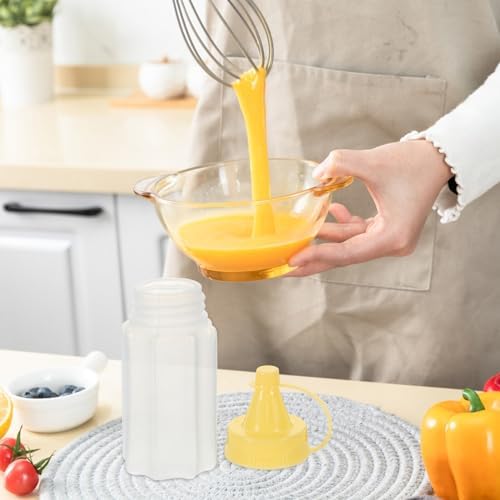 Mobestech 4-Pack Smeber Squeeze Bottles - Durable BPA-Free Ideal Kitchen Essential