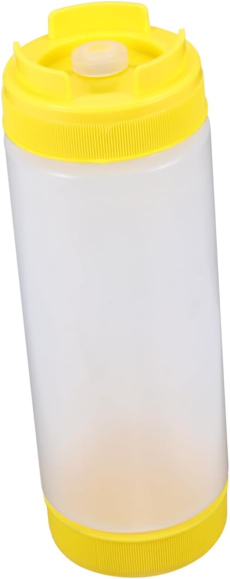 Luxshiny Dual Headed Squeeze Bottle 20oz for Condiments Oil Control BBQ Entertaining
