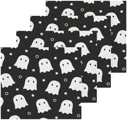 Halloween Ghost Washcloth Set - Spooky Soft Reusable Face Towels