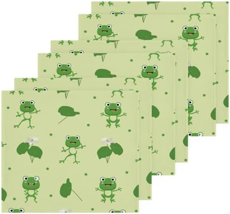 Yettasbin Cute Frog Washcloths 2 Pack Soft Absorbent Towels