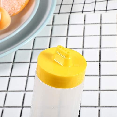 Premium 4-Hole Squeeze Sauce Bottle for Ketchup Mustard More