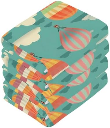 Yettastin Hot Air Balloon Washcloth Set 2 Pack