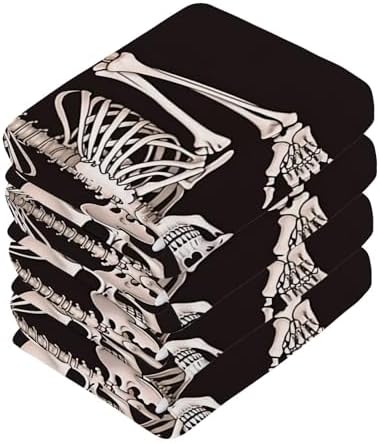 2-Pack Mini Skeleton Towels for Multi-Purpose Use
