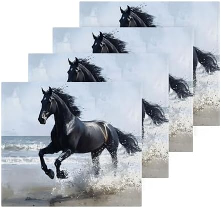 High-Quality Xigua Black Horse Washcloth Set