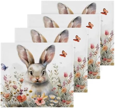Cute bunny washcloths for babies Soft absorbent reusable washcloths