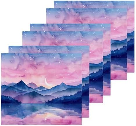 Discover the HuXiao Beauty Pink Mountain Washcloth Set