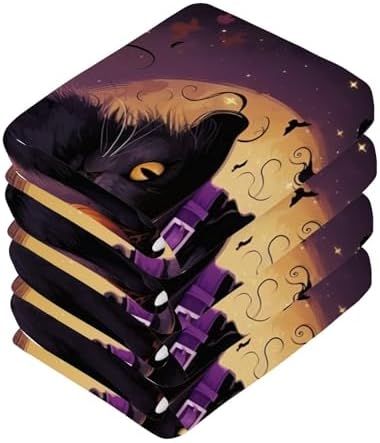 Halloween Cat Washcloths 2 Pack