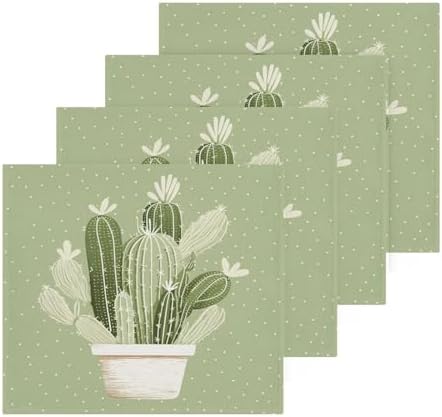 Cactus Washcloth 2-Pack SoftReusable Cotton Face Towels