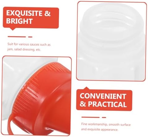 PRETYZOOM Reusable Condiment Squeeze Bottles for Ketchup Honey BBQ Sauce