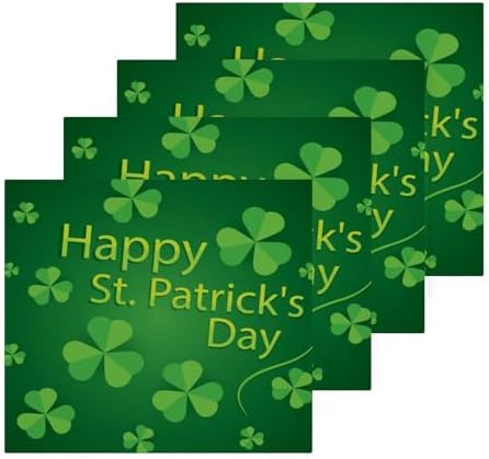 St Patricks Day Shamrock Washcloth Set 2-Pack