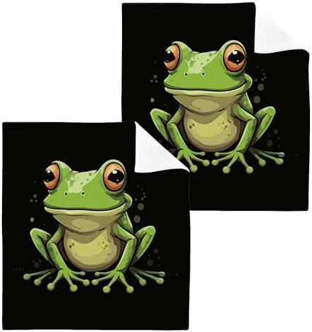 Cute Frog Washcloths - Absorbent Soft Durable