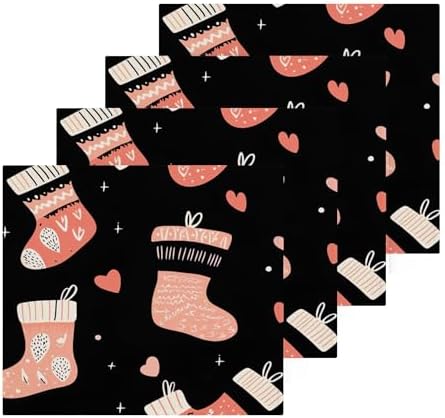 Xigua Christmas Stockings Washcloth Set