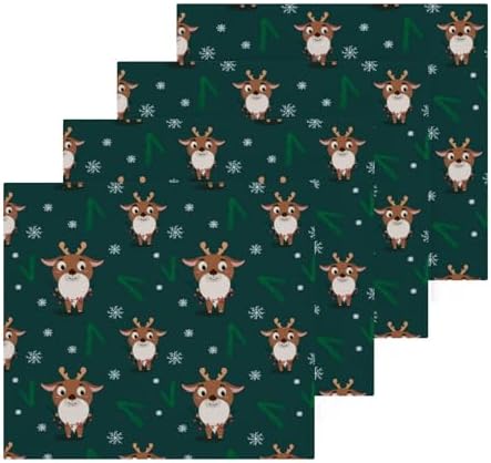 HOLIDAY REINDEER WAVY Washcloths