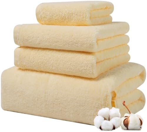 Luxury 4-Piece 100 Cotton Bath Towel Set