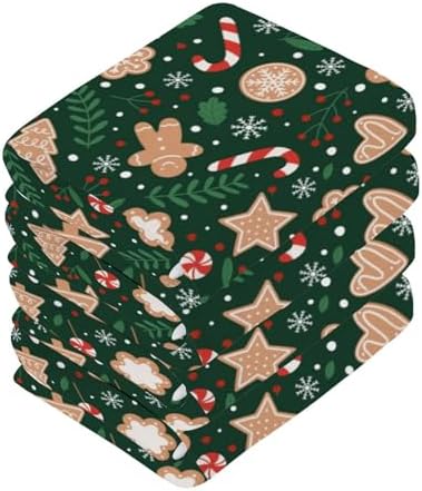 Perfect Christmas Washcloths 12x12 Icy Soft Reusable Face Towels
