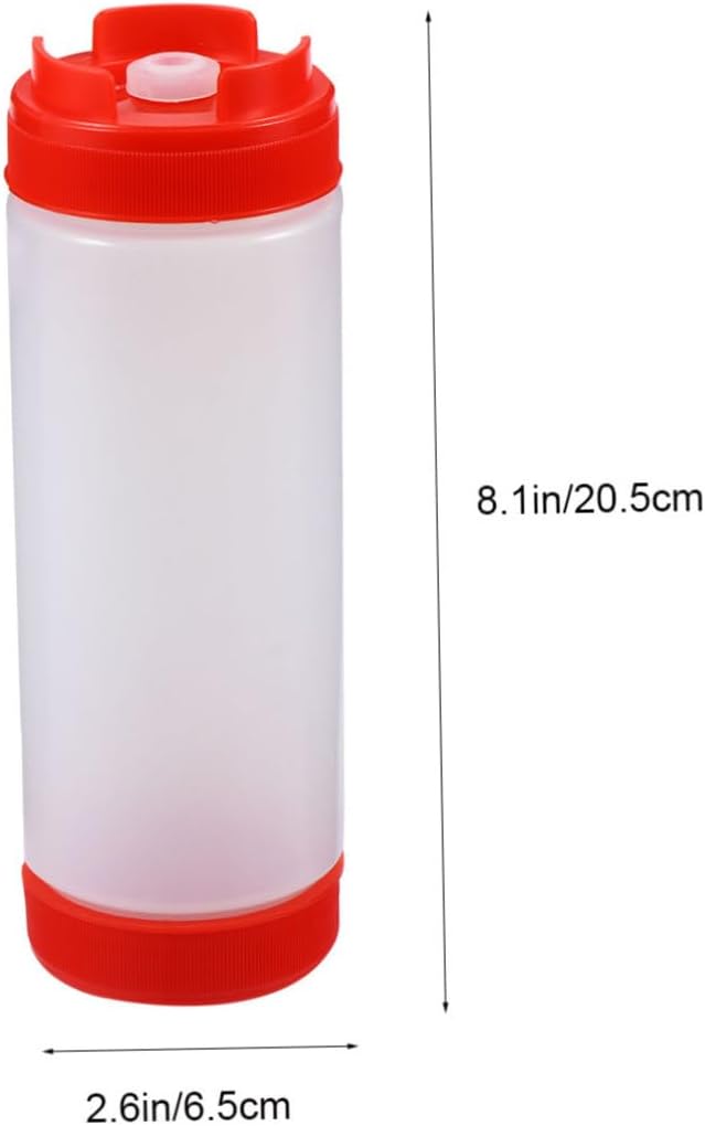 DECHOUS Double Headed Squeeze Bottle for Ketchup and Salad Dressing 20oz