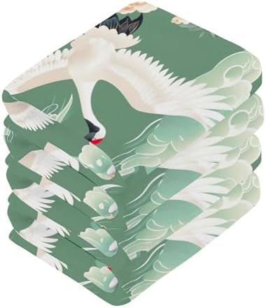 Sturdy Cranes Flying Washcloth Set