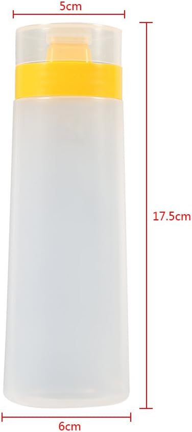 Premium 4-Hole Squeeze Sauce Bottle for Ketchup Mustard More
