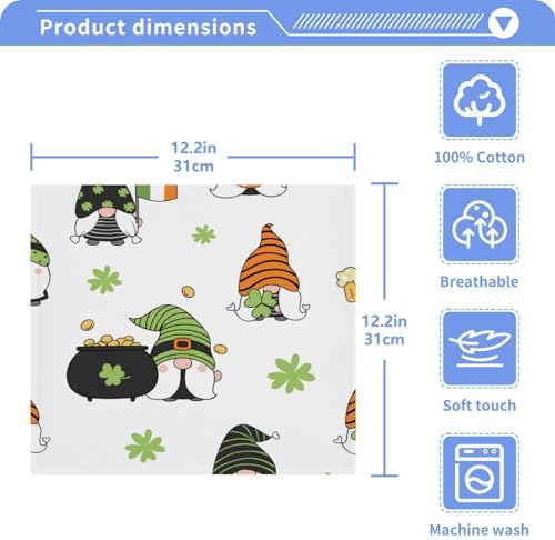 Surprise Your Owner with St Patricks Day Gnome Washcloth