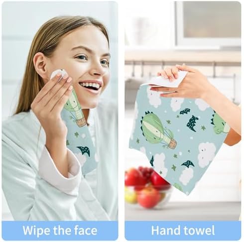 Stunning Green Dragon Washcloth Set Multi-Pack