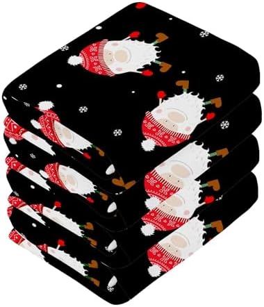 Xigua Christmas Gnomes Washcloths Set of 2 - 12 x 12 Inch 1